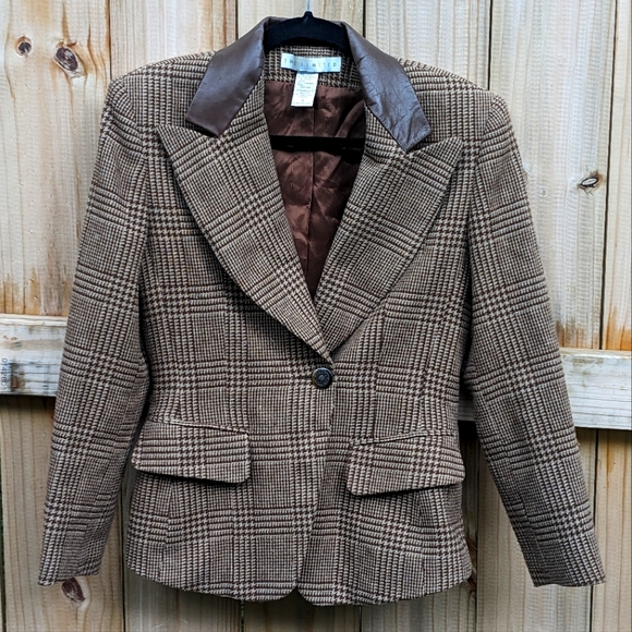 The Limited VTG Equestrian Jacket With Leather Accents - Picture 1 of 4